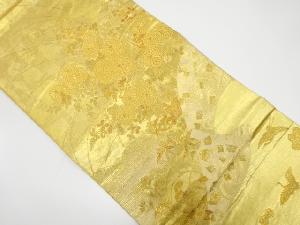 蒔絵菊華文織り出し 袋帯